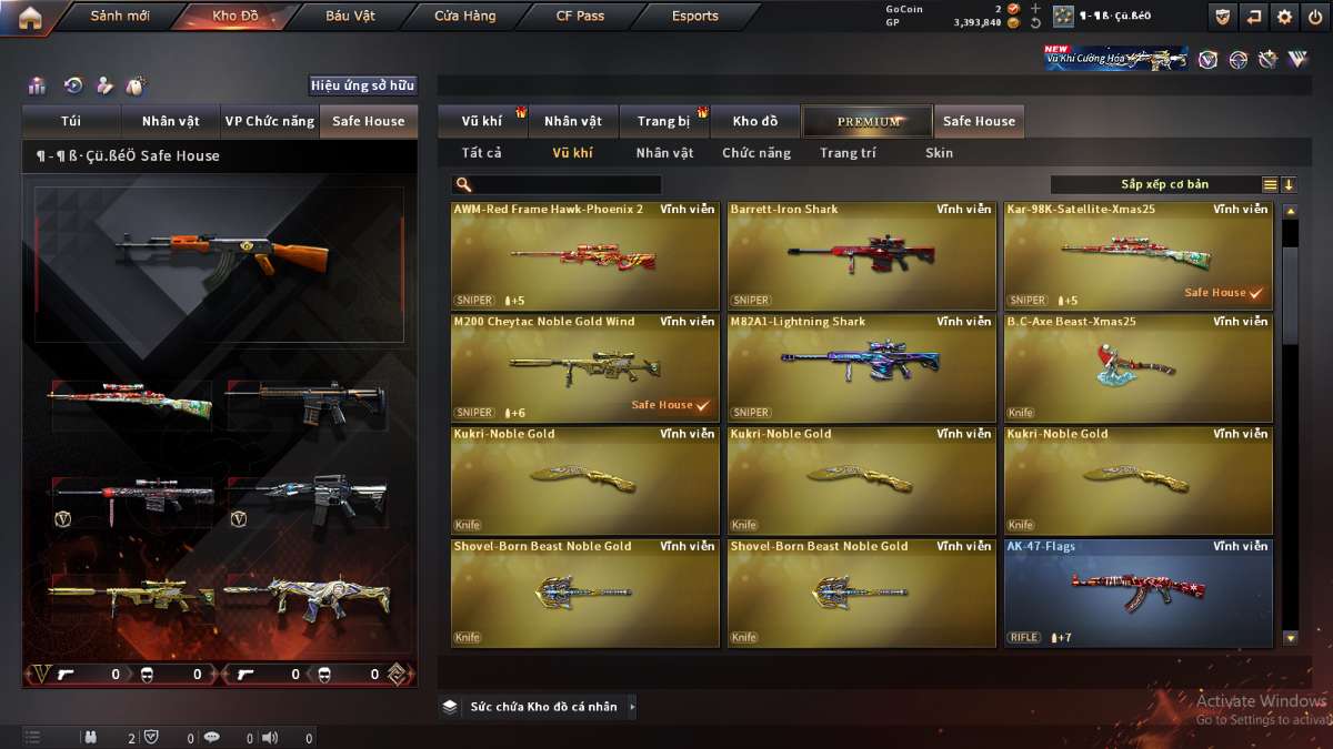 shop acc cf uy tin gia re